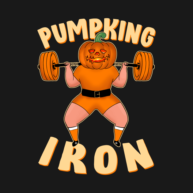 Pumpking Iron Halloween Jack-o'-lantern Squats by SusanaDesigns