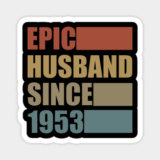 Vintage Epic Husband Since 1953 Magnet