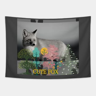 the cute fox t shirt Tapestry