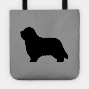 Bearded Collie Silhouette Tote