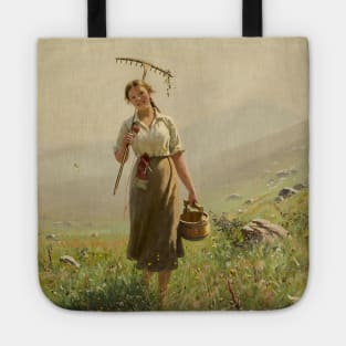 A Young Woman in the Meadow by Hans Dahl Tote