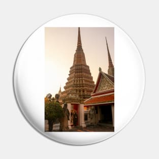 Third entrance view to Phra Chedi Rai at Wat Pho Pin