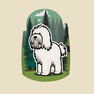 Cute Briard Dog Illustration - Funny Dog Cartoon T-Shirt