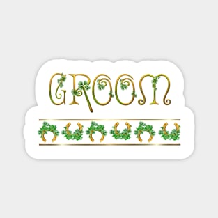 Irish Shamrock Wedding - Groom Magnet