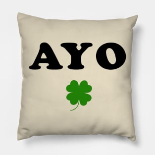 Ayo Ederibi Leaf Shamrock Pillow