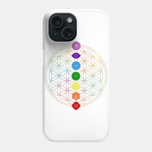 Sacred Flower of Life Chakra Phone Case