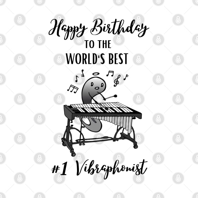 Cute Tadpole Vibraphone Player's Happy Birthday by Mochabonk