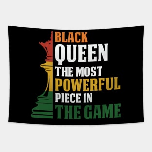 black Queen, The most powerful piece in the game, black Woman, black women Tapestry