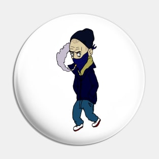 Smoking Dude Pin