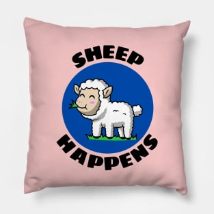 Sheep Happens | Sheep Pun Pillow