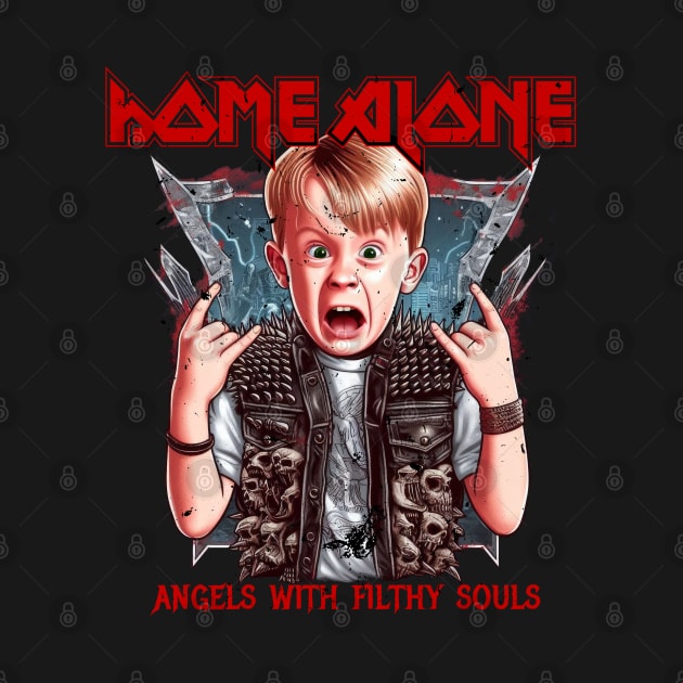 Home Alone - Angels with Filthy Souls Heavy Metal Inspired by Riot! Sticker Co.