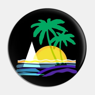 Sailing in the Tropics Pin