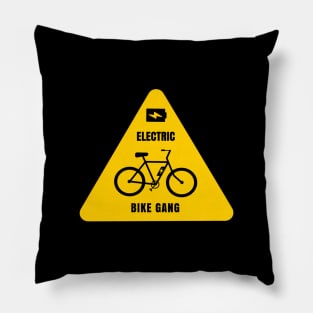 ELECTRIC BIKE GANG Pillow