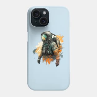 The Cosmic Graffiti: A High-Tech Hero in the Stars Phone Case