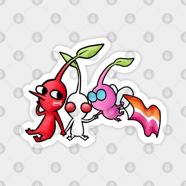 Pride Pikmin Magnet by KatieRose