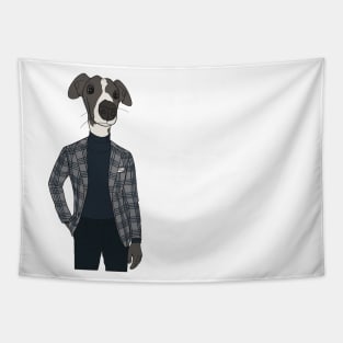 Adorable Italian greyhound sporting a super dapper mens suit Tapestry