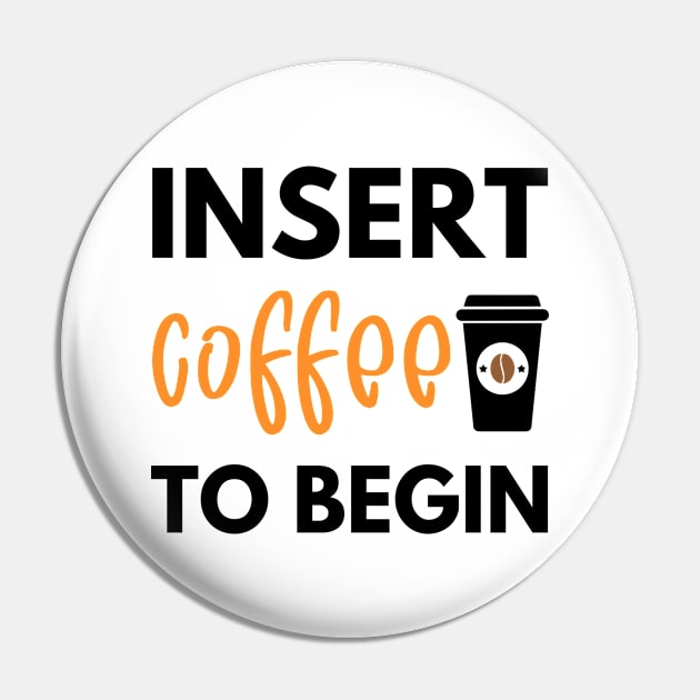 Funny Coffee Lover Pin by TrendyWisp