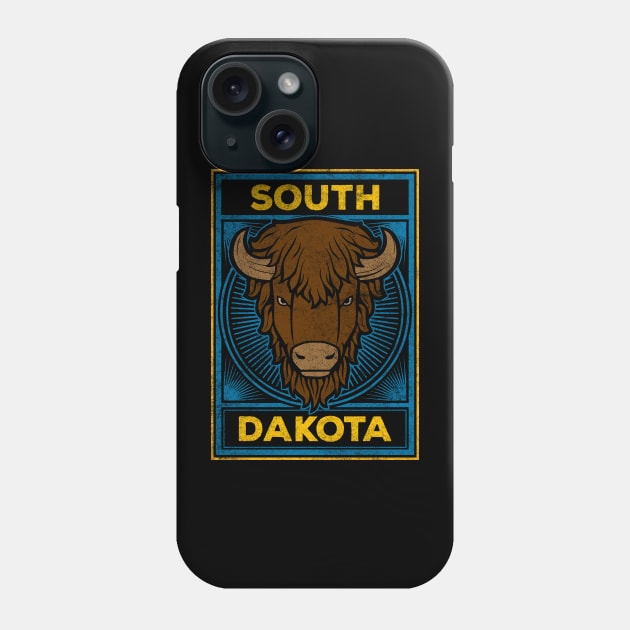 South Dakota Bison Buffalo Phone Case by SouthDakotaGifts