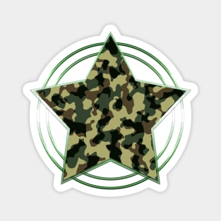 Camo star Magnet