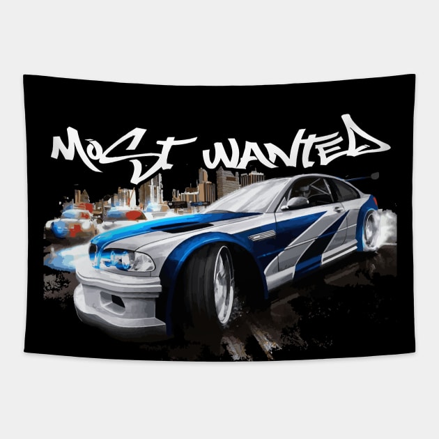 NSF M3 E46 GTR TOURING CAR DTM WIDEBODY most wanted Tapestry by cowtown_cowboy