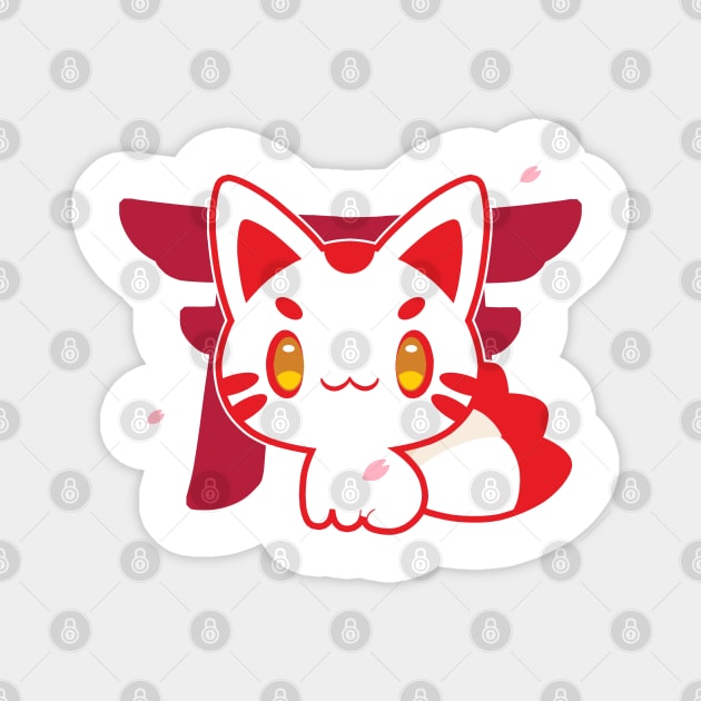 Kitsune Magnet by KiiroiKat