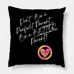 GenHeal Perfect Parent White Lettering Cursive Pillow