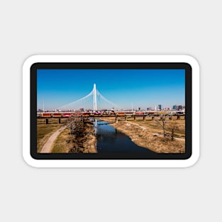 Dallas Bridge Skyline Magnet