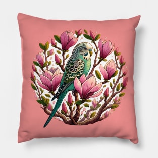 Magnolia Parakeet Pillow