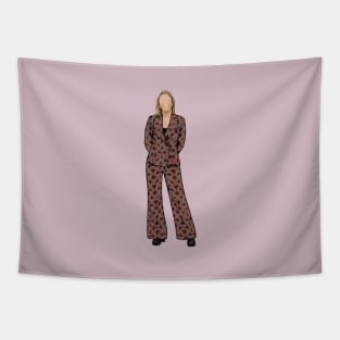 Villanelle - Killing Eve,illustration, poster, wall art, Jodie, Sandra, outfit, fashion, perfume, sorry baby, suit, dress Tapestry