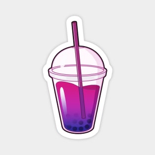 Bisexual Flag Bubble Tea Magnet