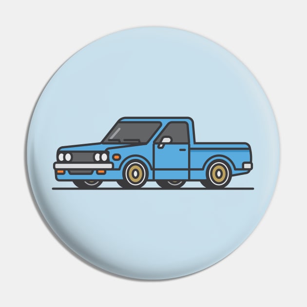 Car Series - Datsun 620 Pick-up Pin by Stevectors