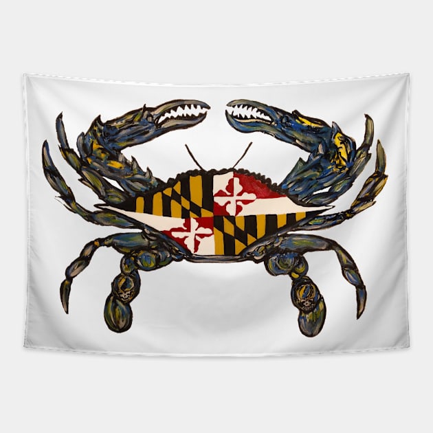 Grateful Maryland Crab Tapestry by Jeneralarts