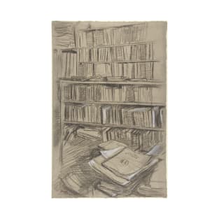 Bookshelves, Study for "Edmond Duranty" T-Shirt