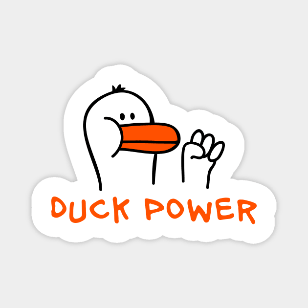 Duck Power Magnet by schlag.art