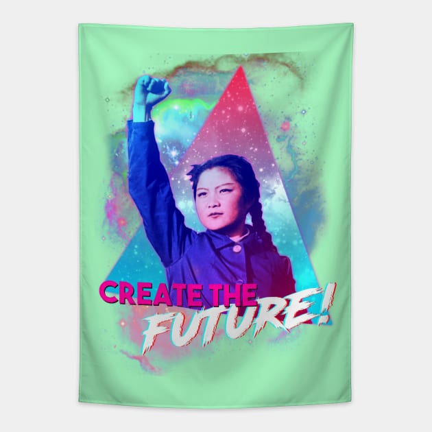 CROW - Create the Future! Vaporwave Tapestry by CROW Store