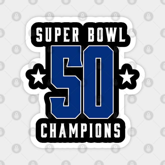 Super bowl 50 Champions Magnet by ezx