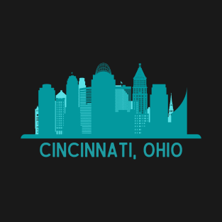 Cincinnati Skyline - Blue T-Shirt