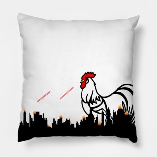 Laser Beam Eyes Monster chicken Pillow