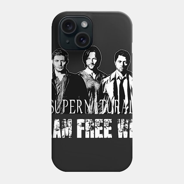 Supernatural Team Free Will B Phone Case by Ratherkool