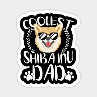 Glasses Coolest Shiba Inu Dog Dad Magnet