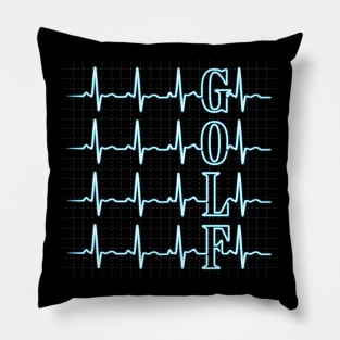 Golf Heartbeat Pillow