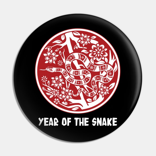 Year of the Snake Pin by Peppermint Narwhal