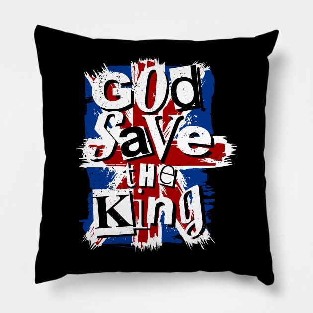 God Save the King Charles III Coronation 2023 Pillow by NerdShizzle