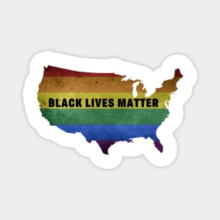 Black Lives Matter BLM Pride Magnet