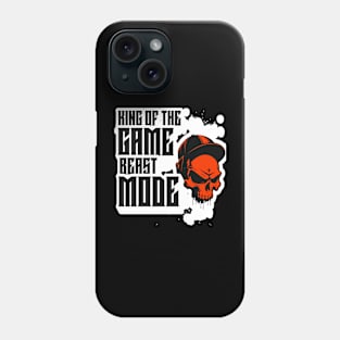 King Of The Games, Beast Mode Funny Gamers Gifts Phone Case