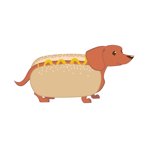 Hotdog Dog by cartoonowl