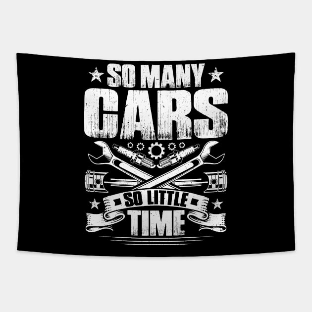 Car Mechanic Auto Mechanic Motor Mechanic Gift Tapestry by Krautshirts