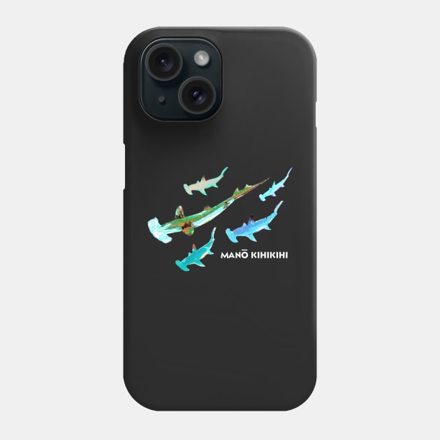 Mano Kihikihi - Hammerhead Shark - Hawaiian Fish Phone Case by Organicgal Graphics