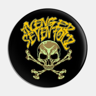 avenged cross skull Pin