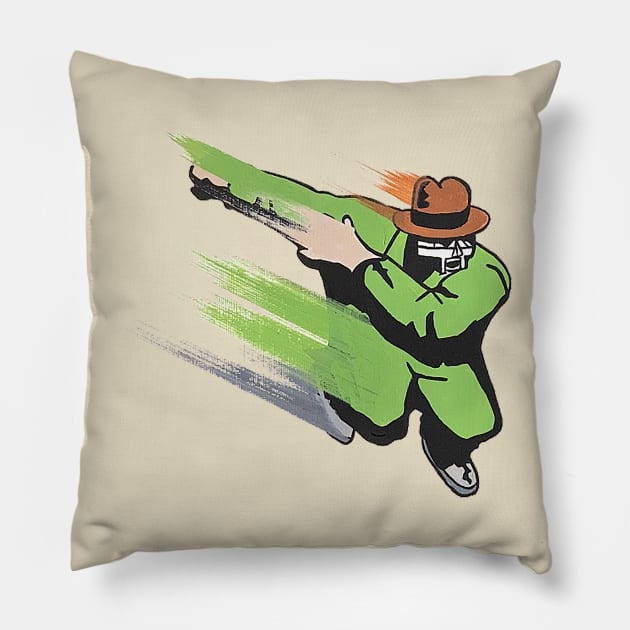 MF Doom Pillow by  finitojuarez